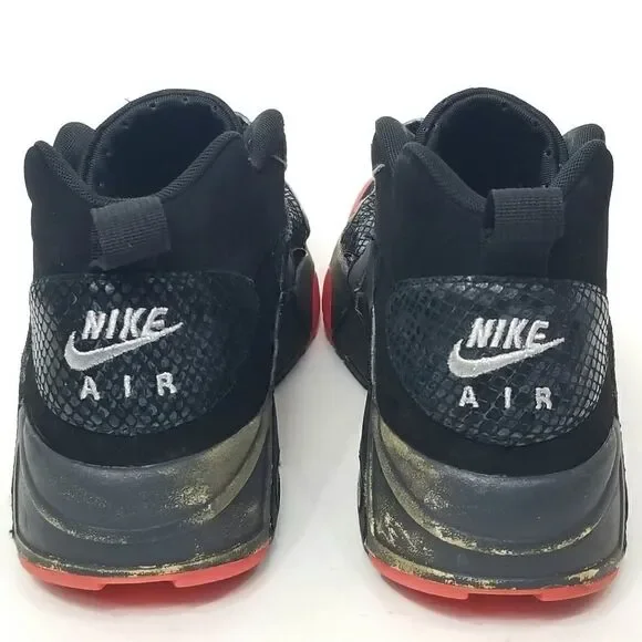 NIKE AIR VEER "Premium" Black Anthracite Atomic Red Sneakers Trainers Size 10.5 - Picture 5 of 11